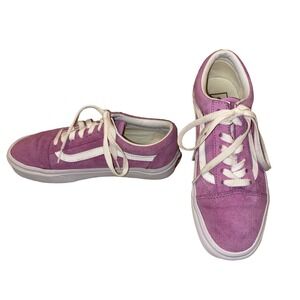 VANS‎ OLD SKOOL Sneakers Skate Shoes Suede Pink Womens 7 Mens 5.5 Streetwear EUC